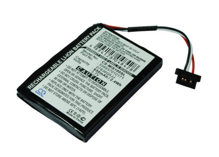 3,7V, Li-ion, 650mAh, batterie GPS compatible Navman, 07836q5jj, Spirit S100, Spirit S100t, 2,41Wh GPS, Navigator Cameron Sino Technology Limited