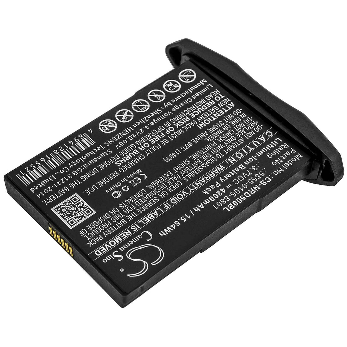 Barcode Scanner Battery For Ncr Orderman, Ncr Orderman 5 3.7v, 3800mah - 14.06Wh Barcode Scanner Cameron Sino Technology Limited