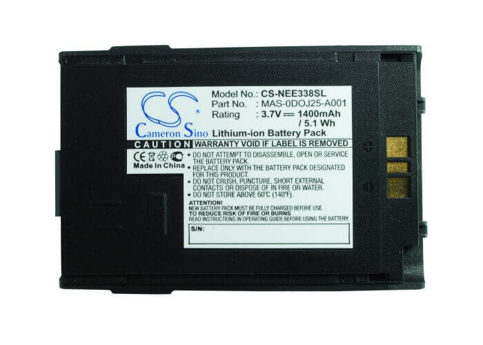 3,7V, Li-ion, 1400mAh, batterie de smartphone compatible avec Nec, Mas-0doj25-a001, 338, E338, 5,18Wh Mobile, SmartPhone Cameron Sino Technology Limited (Smartphone)