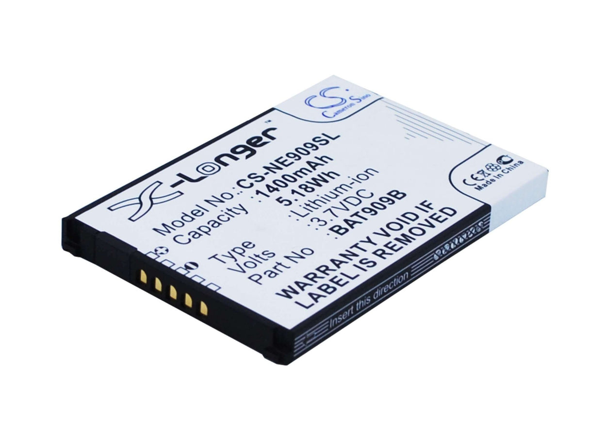 3.7V, Li-ion, 1400mAh, SmartPhone battery fits Nec, Bat909b, 909e, Gzone Is11ca, 5.18Wh Mobile, SmartPhone Cameron Sino Technology Limited (Suspended)