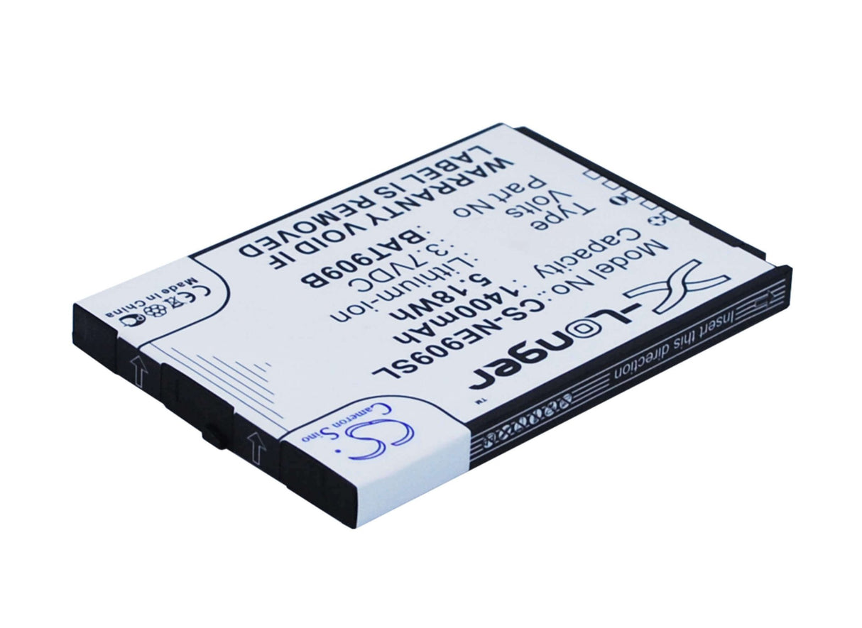 3.7V, Li-ion, 1400mAh, SmartPhone battery fits Nec, Bat909b, 909e, Gzone Is11ca, 5.18Wh Mobile, SmartPhone Cameron Sino Technology Limited (Suspended)