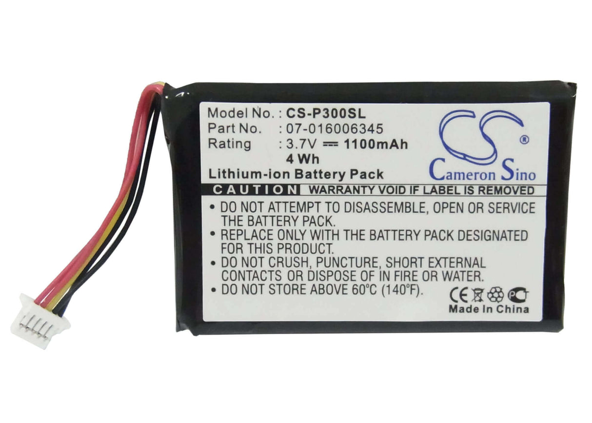 3.7V, Li-ion, 1100mAh, PDA battery fits Packard Bell, Nec, 07-016006345, Mobilepro P300, 4.07Wh PDA, Pocket PC Cameron Sino Technology Limited