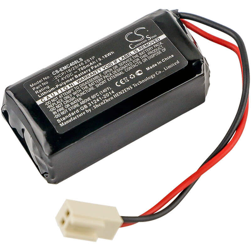 7,4V, Li-Polymère, 700mAh, batterie d'éclairage d'urgence compatible avec Suunaviidaga, Neptolux, Evakuatsioonivalgust, 5,18Wh Éclairage d'urgence Cameron Sino Technology Limited