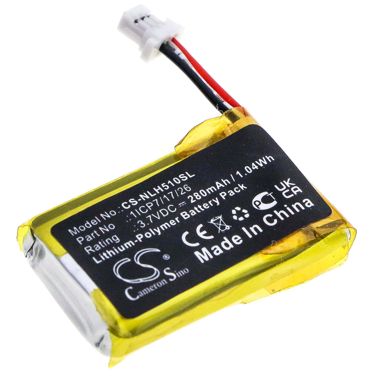 Home Security Camera battery For Nest, C1241290, Hello, Nc5100us 3.7v, 280mah - 1.04wh Home Security Camera Cameron Sino Technology Limited