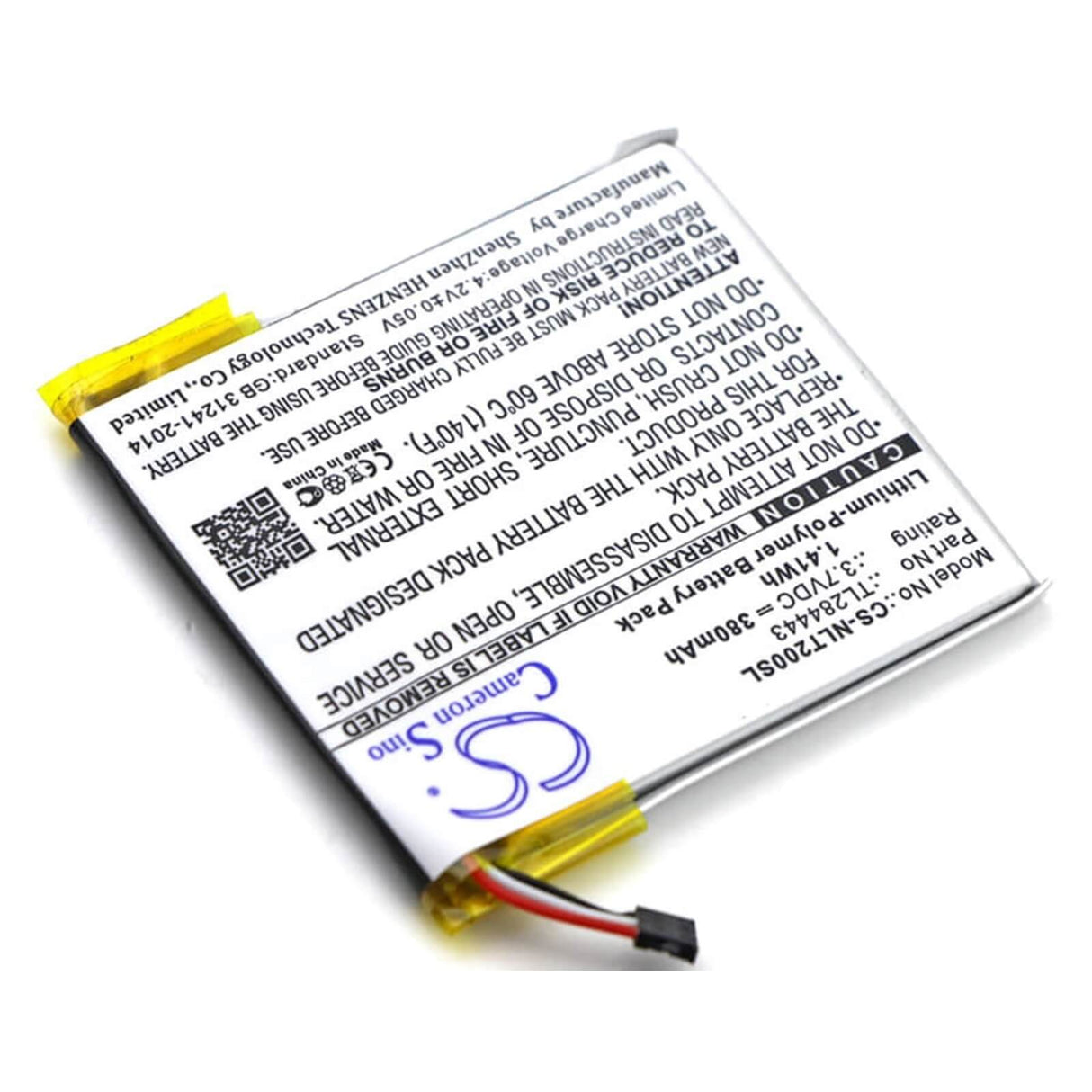 Thermostat battery For Nest, Learning Thermostat 2nd & 3rd Generation 3.7v, 380mah - 1.41wh Smart Home Cameron Sino Technology Limited