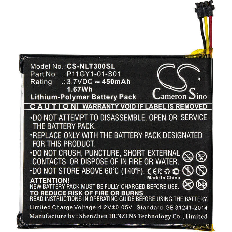 Battery For Nest, Learning Thermostat 3.7v, 450mah - 1.67wh Smart Home Cameron Sino Technology Limited