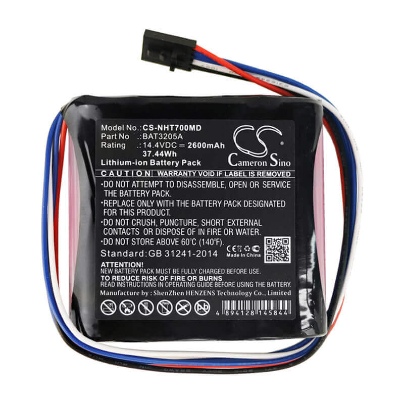 14.4V, Li-ion, 2600mAh, Medical battery fits Bat3205a, Newport, Bat3205a, Ht70 Plus, Ht70 Ventilator, 37.44Wh Medical Cameron Sino Technology Limited (Medical)