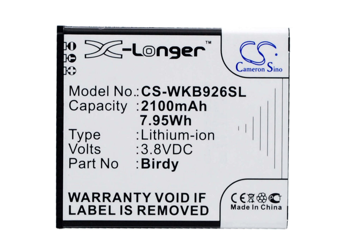 3.8V, Li-ion, 2100mAh, SmartPhone battery fits Ngm, Wiko, Birdy, Birdy, 7.98Wh Mobile, SmartPhone Cameron Sino Technology Limited (Smartphone)