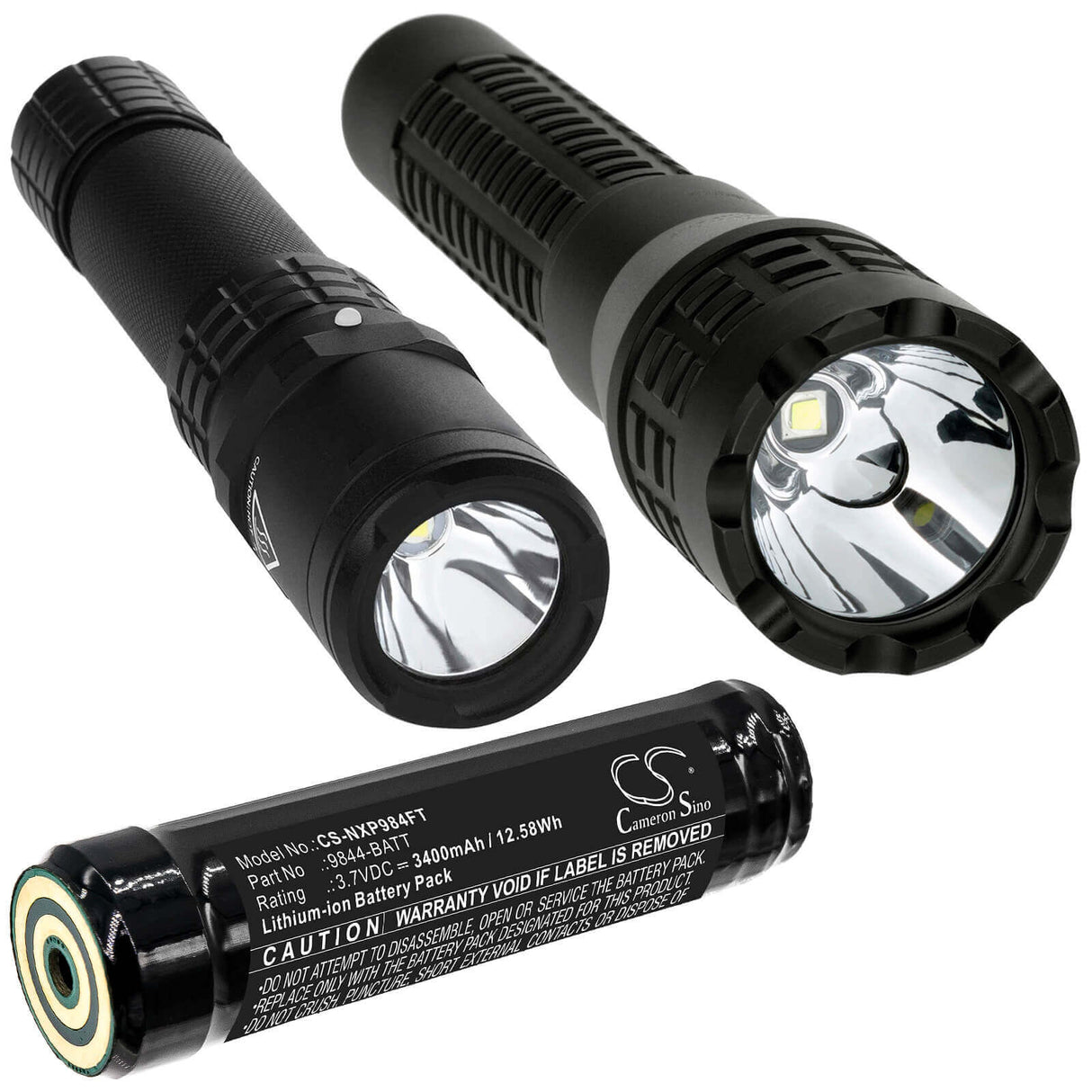 3.7V, Li-ion, 3400mAh, Flashlight battery fits Nightstick, 9844-batt, Nsp-9842xl, Nsr-9844xl, 12.58Wh Flashlight Cameron Sino Technology Limited