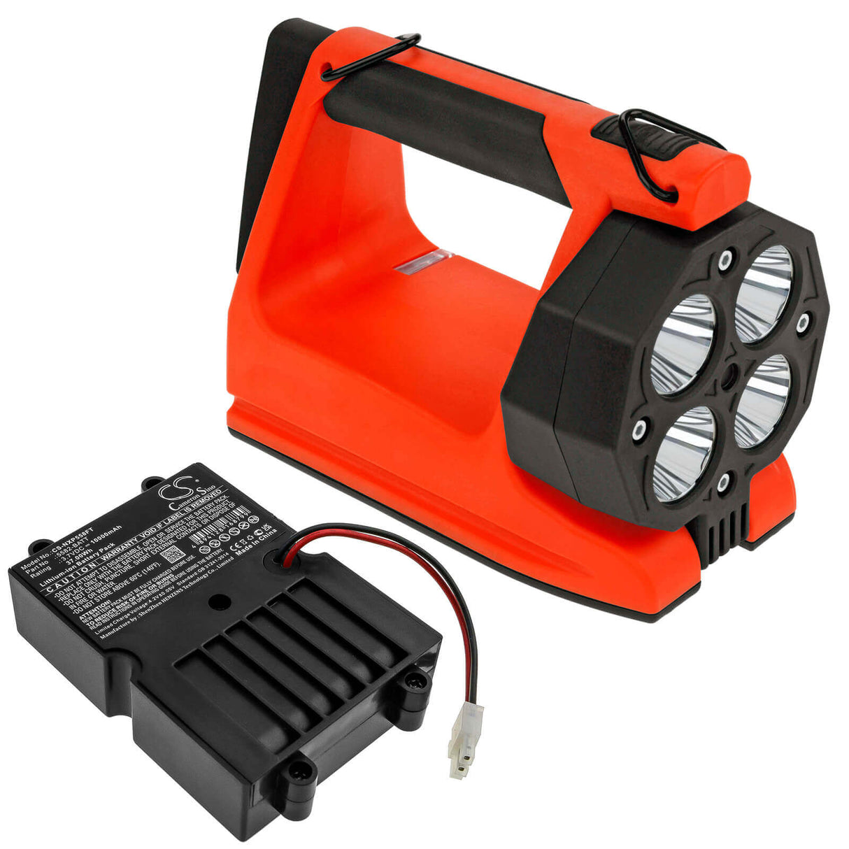 3.7V, Li-ion, 10000mAh, Flashlight battery fits Nightstick, 5582-batt, Xpp-5582rx, Xpr-5582gx, 37.00Wh Flashlight Cameron Sino Technology Limited