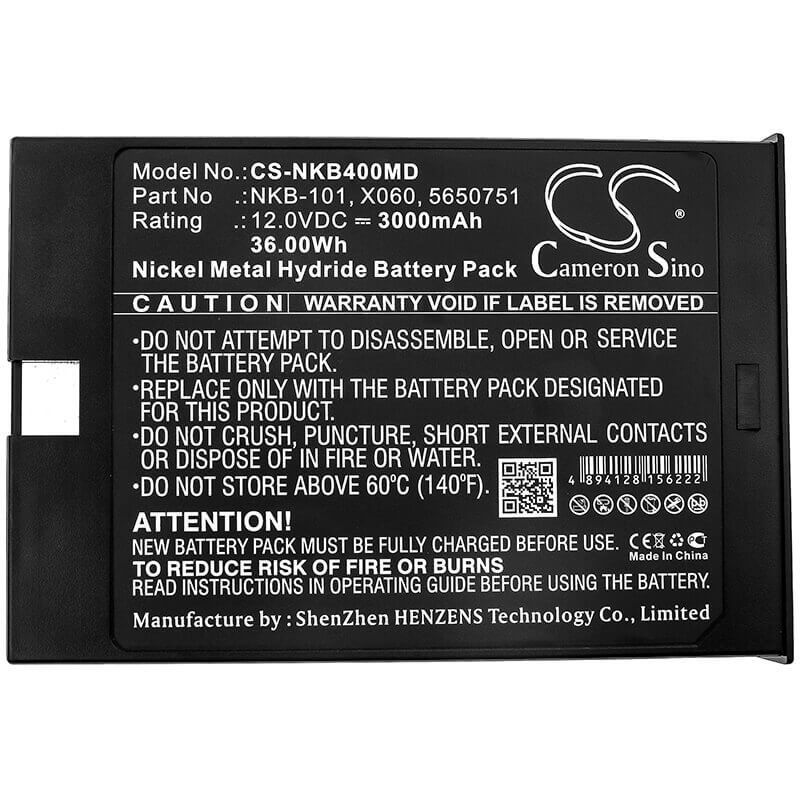 12.0V, Ni-MH, 3000mAh, Medical battery fits Nihon Kohden, 5650751, Bsm-4000, Bsm-4100, 36.00Wh Medical Cameron Sino Technology Limited (Medical)