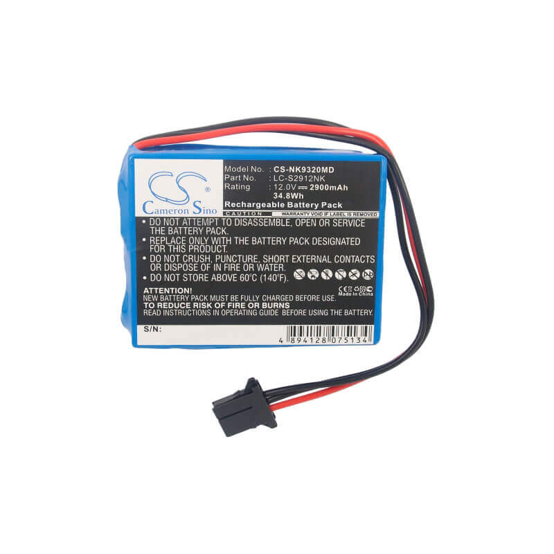 Batterie médicale pour Nihon Kohden, Cardiolife Ecg-9320, Cardiolife Tec-7431 12v, 2900mah 34.8wh - 34.80wh Medical Cameron Sino Technology Limited (Suspendu)