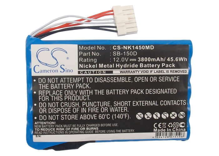 12.0V, Ni-MH, 3800mAh, Medical battery fits Nihon Kohden, Sb-150d, Ecg-1400, Ecg-1450, 45.60Wh Medical Cameron Sino Technology Limited (Medical)