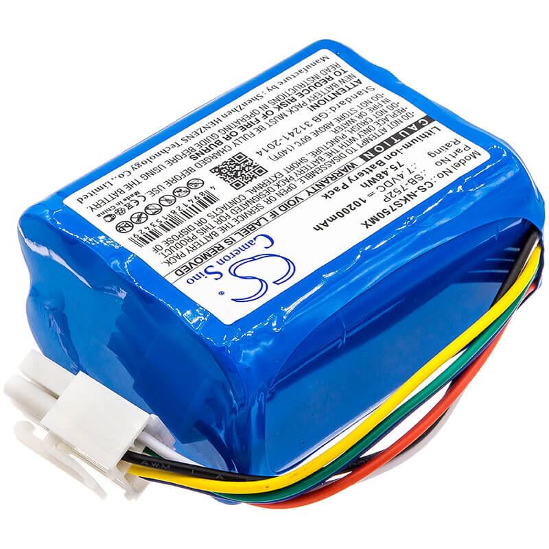 7,4V, Li-ion, 10200mAh, Batterie médicale compatible avec Nihon Kohden, Sb-752p, Svm-7501, 75,48Wh Medical Cameron Sino Technology Limited (Suspendu)