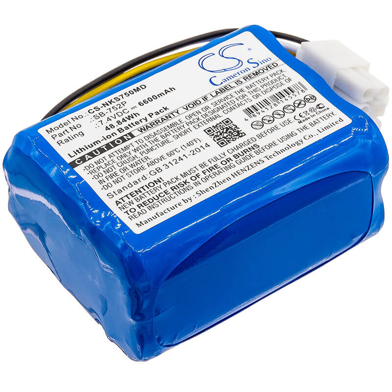 7.4V, Li-ion, 6600mAh, Medical battery fits Nihon Kohden, Sb-752p, Svm-7501, 48.84Wh Medical Cameron Sino Technology Limited (Medical)