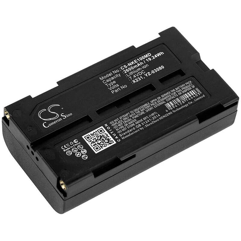 7.4V, Li-ion, 2600mAh, Medical battery fits Nihon Kohden, X231, Wee-1000, 19.24Wh Medical Cameron Sino Technology Limited (Medical)