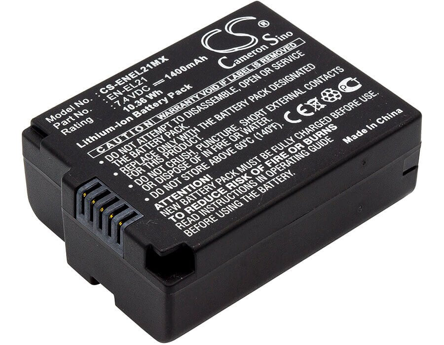 7.4V, Li-ion, 1400mAh, Camera battery fits Nikon, En-el21, 1 V2, 10.36Wh Camera Cameron Sino Technology Limited (Camera)