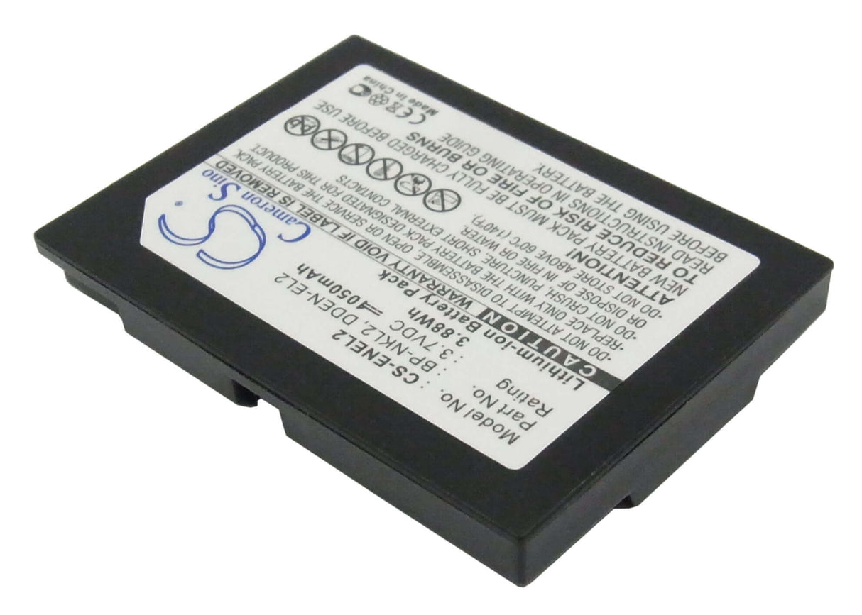 3.7V, Li-ion, 1050mAh, Camera battery fits Nikon, 9904, Coolpix 2500, Coolpix 3500, 3.885Wh Camera Cameron Sino Technology Limited (Suspended)