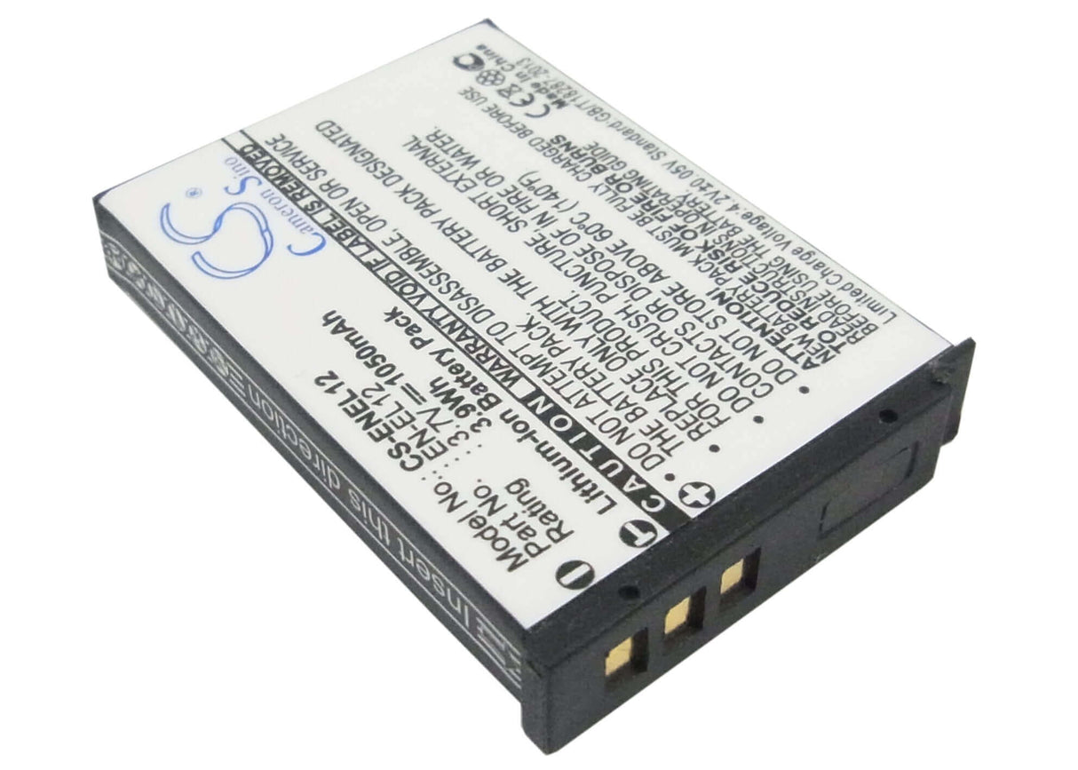 3.7V, Li-ion, 1050mAh, Camera battery fits Nikon, En-el12, Coolpix Aw100s, Coolpix S1000pj, 3.885Wh Camera Cameron Sino Technology Limited (Camera)