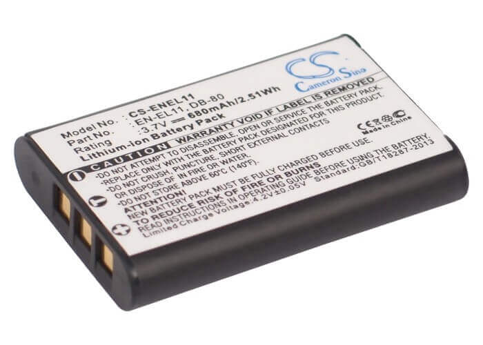Camera Battery For Nikon Coolpix S550, Coolpix S560 3.7v, 680mah - 2.52wh Camera Cameron Sino Technology Limited (Camera)