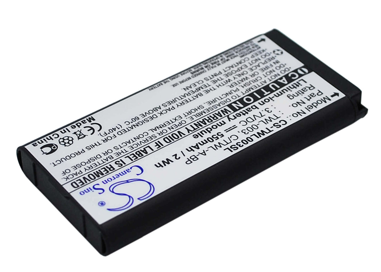3,7V, Li-Polymer, 550mAh, batterie de console de jeu compatible avec Nintendo, C/twl-a-bp, Dsi, Ndsi, 2,04Wh Console de jeu Cameron Sino Technology Limited