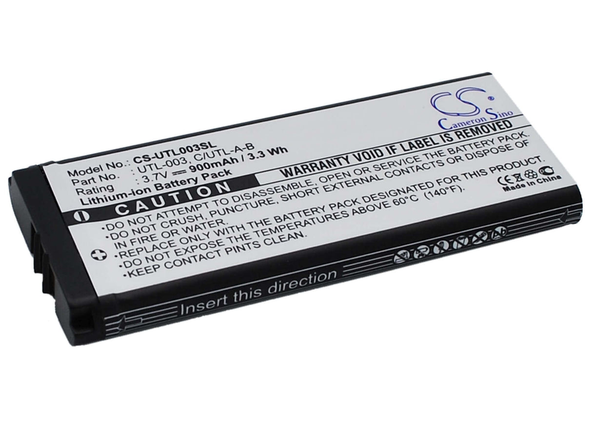 3.7V, Li-ion, 900mAh, Game Console battery fits Nintendo, C/utl-a-bp, Ds Xl, Dsi Ll, 3.33Wh Game Console Cameron Sino Technology Limited