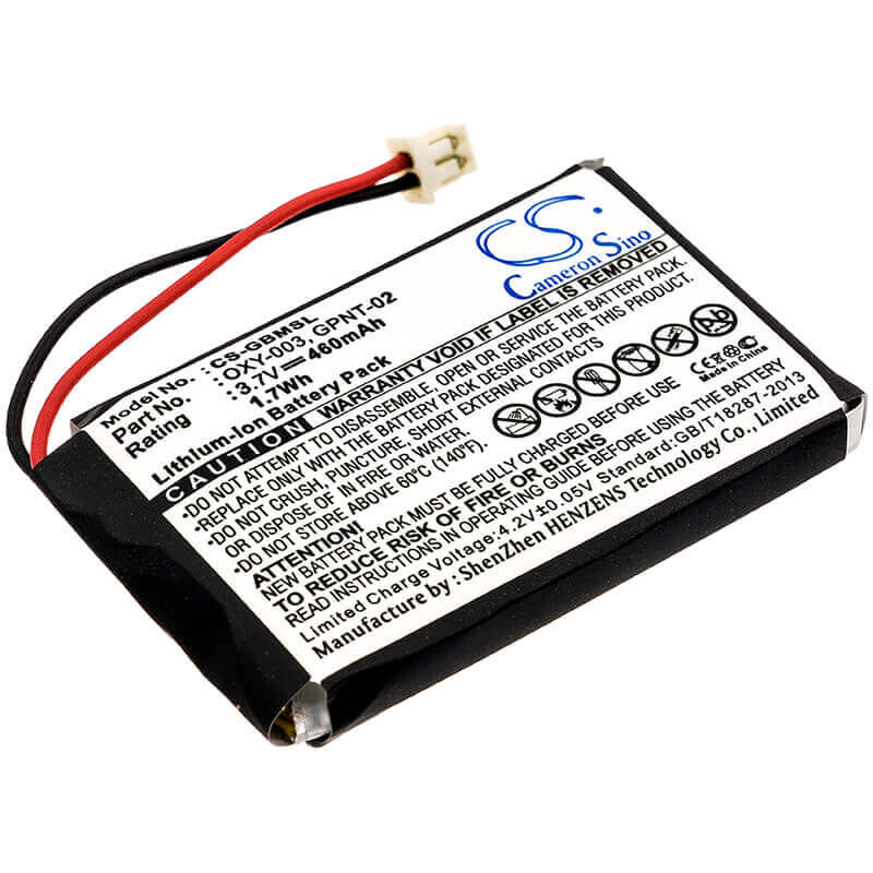 3,7V, Li-Polymère, 460mAh, Batterie de console de jeu compatible avec Nintendo, Gpnt-02, Game Boy Micro, Oxy-001, 1,70Wh Console de jeu Cameron Sino Technology Limited