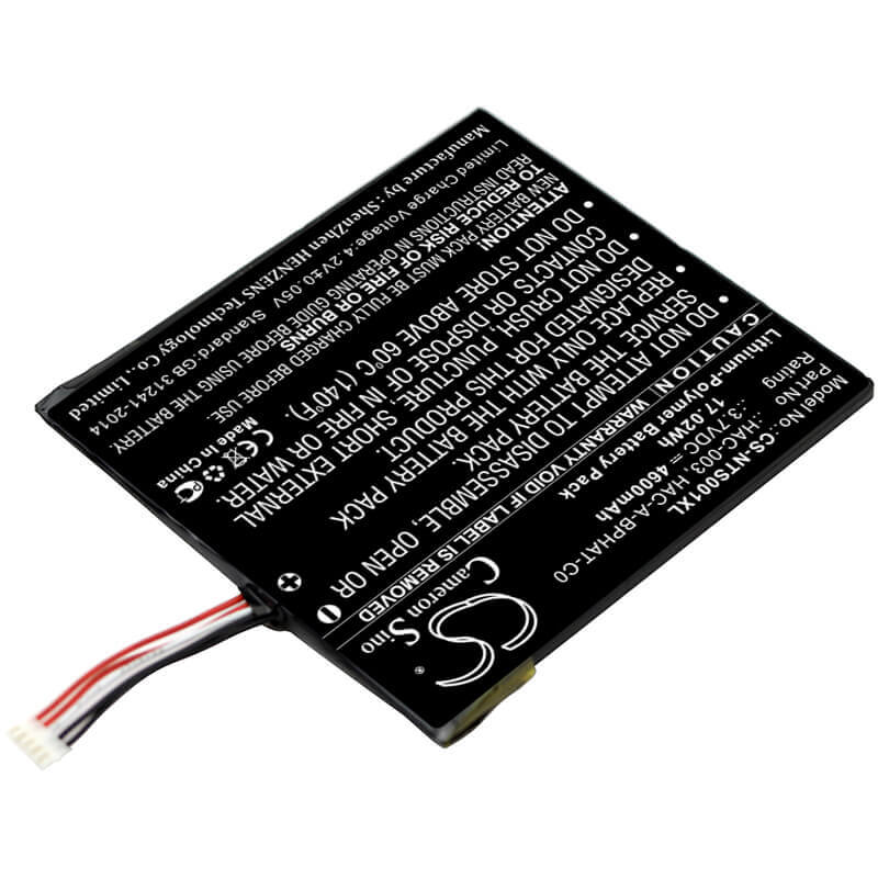 3.7V, Li-Polymère, 4600mAh, batterie de console de jeu compatible avec Nintendo, Hac-003, Hac-s-jp/eu-c0, Switch Hac-001, 17.02Wh Console de jeu Cameron Sino Technology Limited