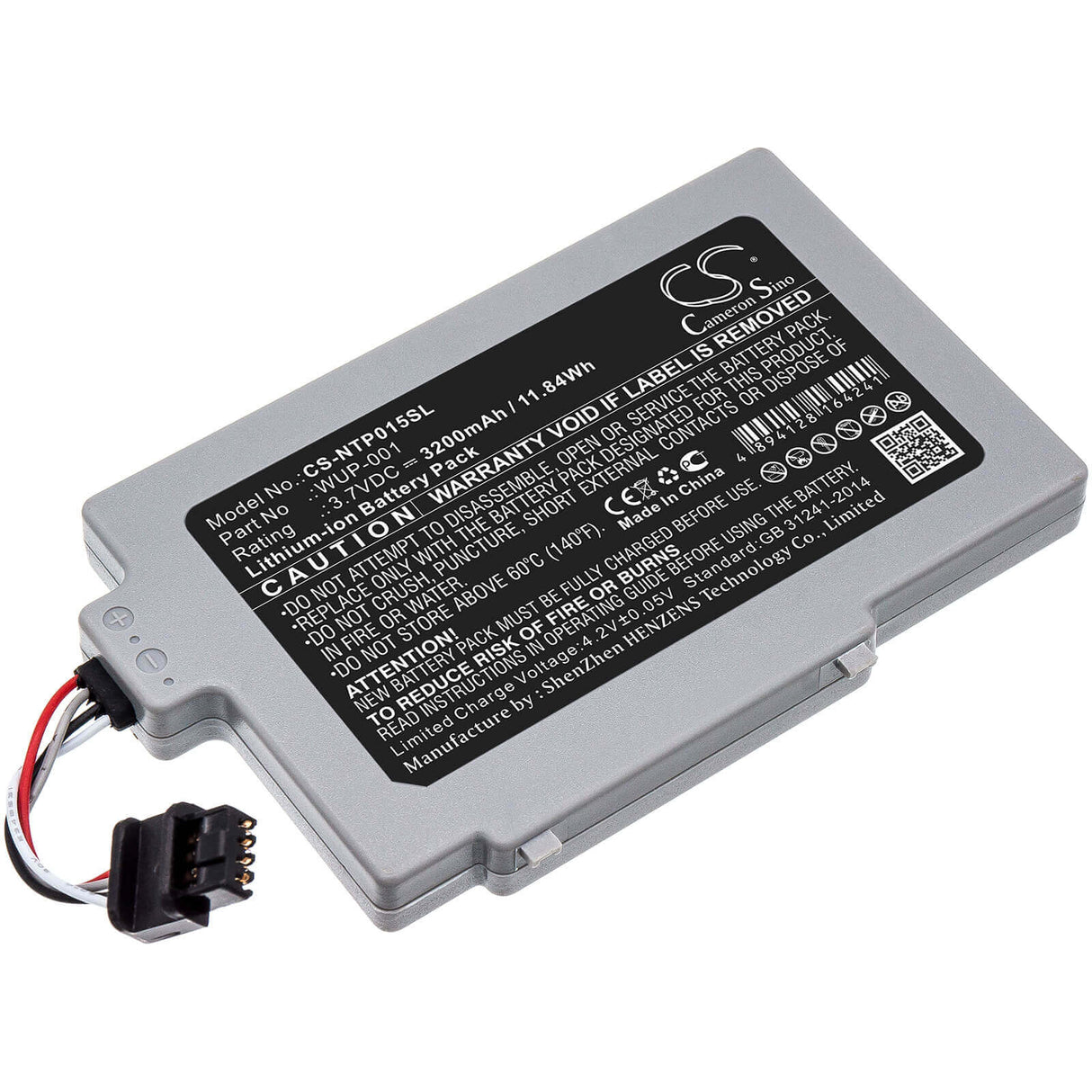 Batterie de console de jeu pour Nintendo, Wii U Gamepad Wup-001 3.7v, 3200mah - 11.84wh Console de jeu Cameron Sino Technology Limited