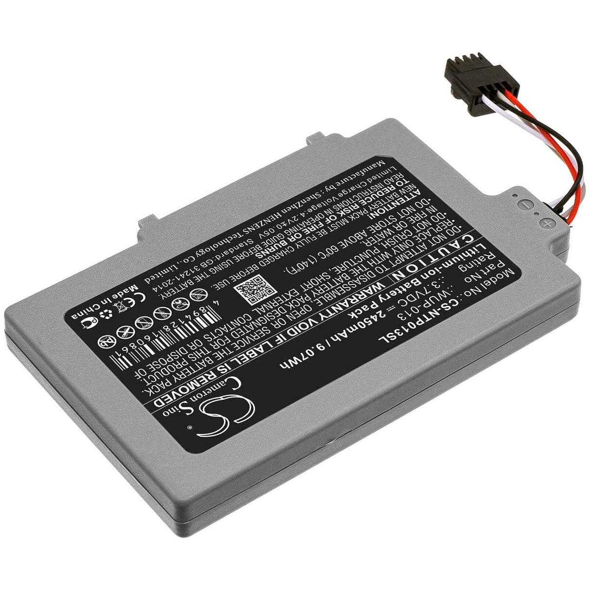 3,7V, Li-ion, 2450mAh, Batterie de console de jeu compatible avec Nintendo, Wup-013, Wii U, Wii U Gamepad, 9,07Wh Console de jeu Cameron Sino Technology Limited