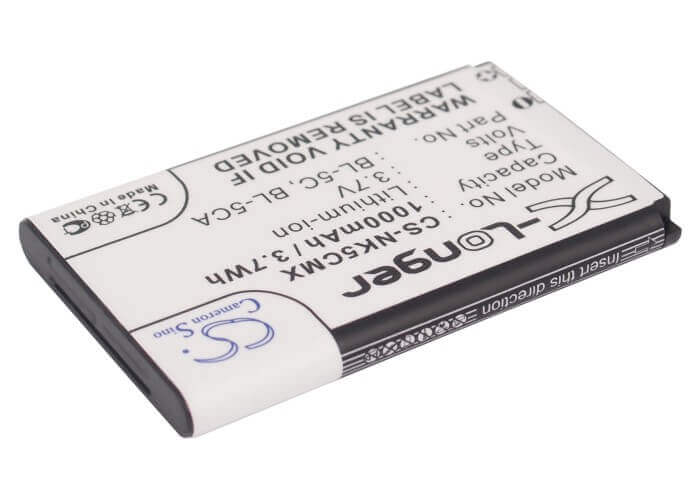 Battery For Nokia 1100, 1101, 1110 3.7v, 1000mah - 3.70wh BabyPhone Cameron Sino Technology Limited