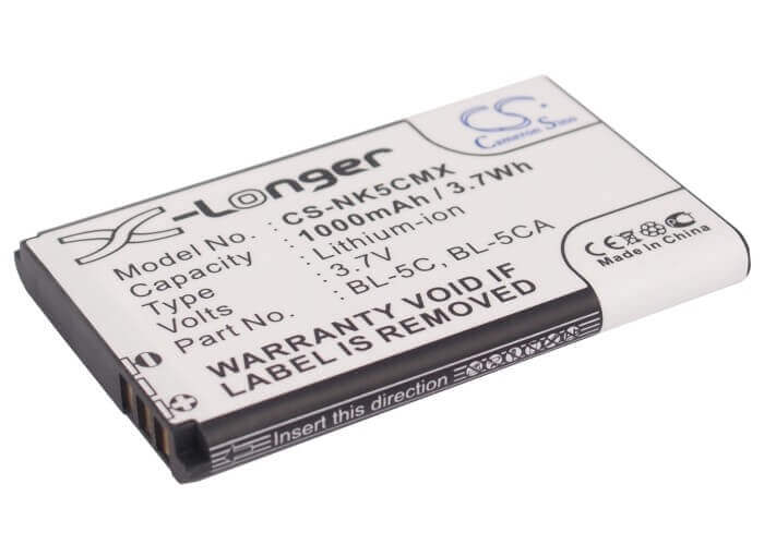 Battery For Nokia 1100, 1101, 1110 3.7v, 1000mah - 3.70wh BabyPhone Cameron Sino Technology Limited