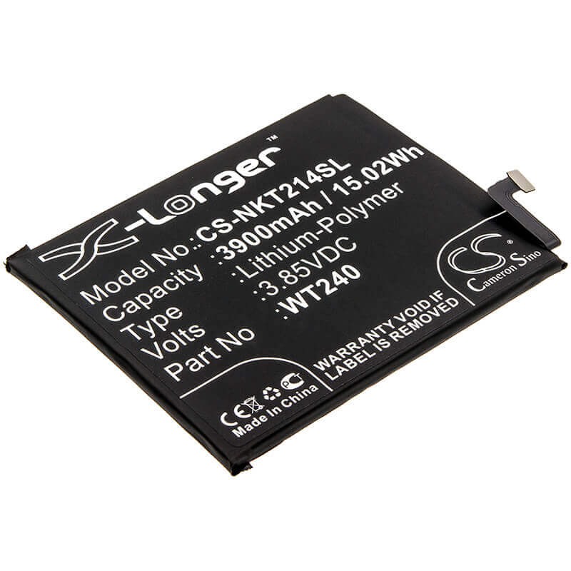 3.85V, Li-Polymer, 3900mAh, SmartPhone battery fits Nokia, Wt240, 2.3, 2.3 Lte, 15.02Wh Mobile, SmartPhone Cameron Sino Technology Limited (Smartphone)