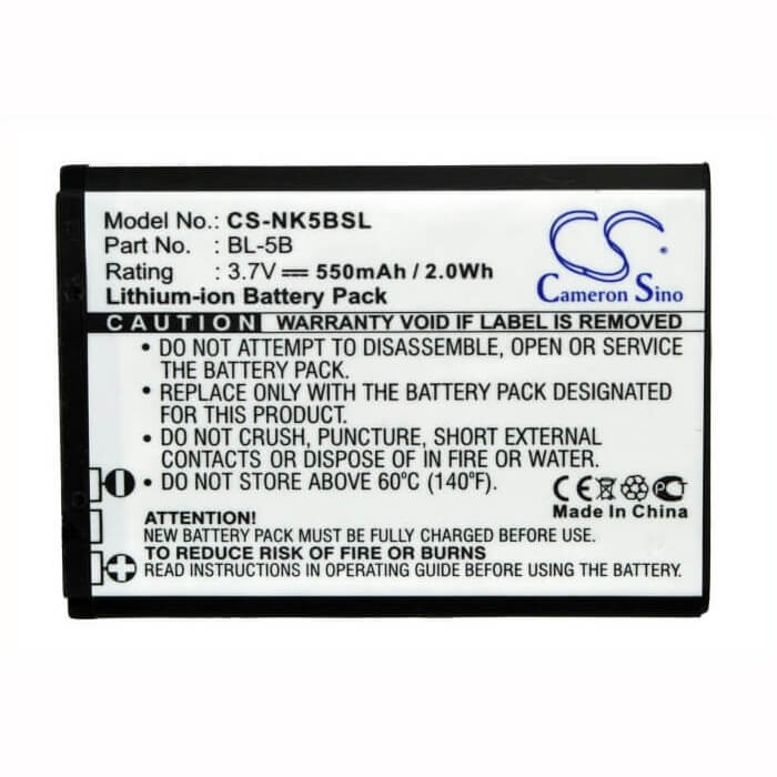 Batterie de smartphone pour Nokia 2610, 3220, 3230 3.7v, 550mah - 2.04wh Mobile, Smartphone Cameron Sino Technology Limited (Smartphone)