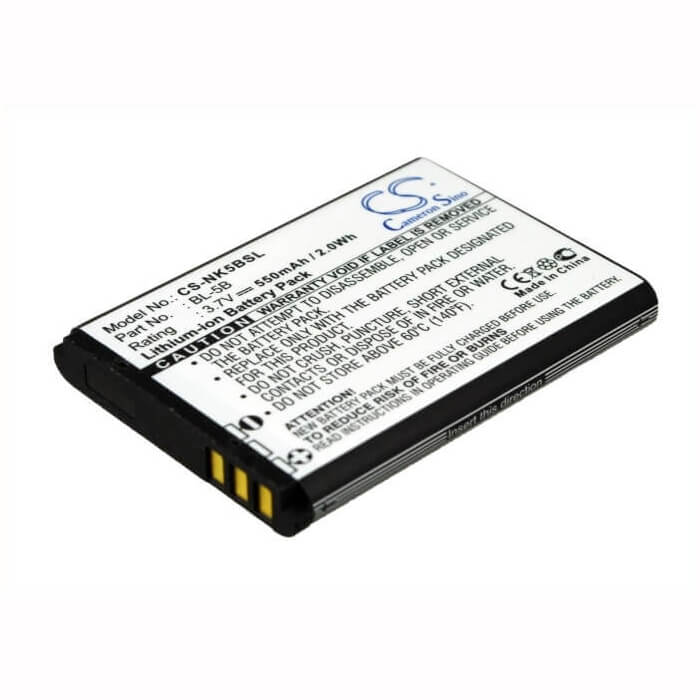 Batterie de smartphone pour Nokia 2610, 3220, 3230 3.7v, 550mah - 2.04wh Mobile, Smartphone Cameron Sino Technology Limited (Smartphone)
