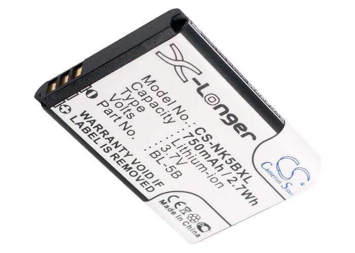 SmartPhone Battery For Nokia 2610, 3220, 3230 3.7v, 750mah - 2.78wh Mobile, SmartPhone Cameron Sino Technology Limited (Smartphone)
