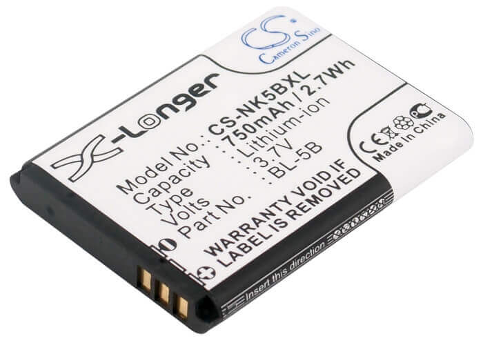 SmartPhone Battery For Nokia 2610, 3220, 3230 3.7v, 750mah - 2.78wh Mobile, SmartPhone Cameron Sino Technology Limited (Smartphone)