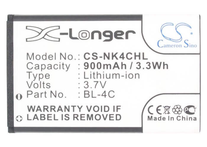 SmartPhone Battery For Nokia 2650, 2651, 2652 3.7v, 900mah - 3.33wh Mobile, SmartPhone Cameron Sino Technology Limited (Smartphone)