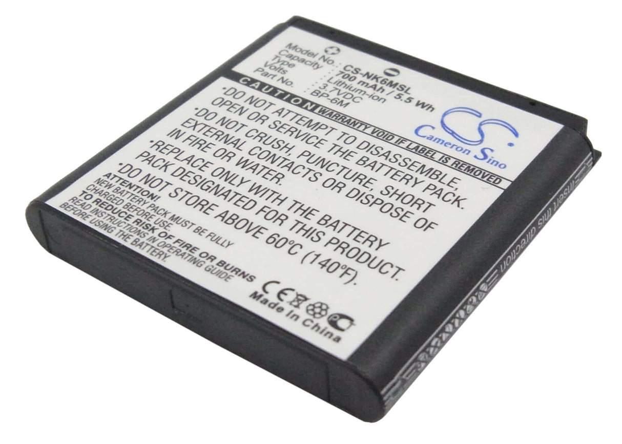 3.7V, Li-ion, 700mAh, SmartPhone battery fits Nokia, Mobiado, Bp-6m, Lucido, Luminoso, 2.59Wh Mobile, SmartPhone Cameron Sino Technology Limited (Smartphone)