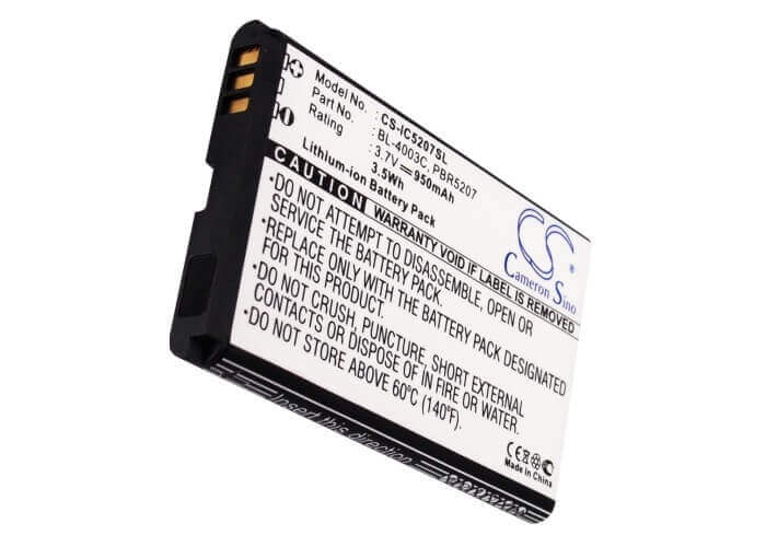 Battery For Nokia, 6215, 6315, 6315i, O2, Xda Ice, Pantech, Pn-e330 3.7v, 950mah - 3.52wh Batteries for Electronics Cameron Sino Technology Limited (Suspended)