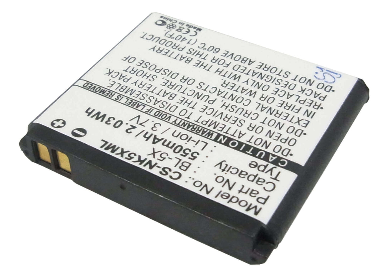 Batterie pour Nokia 8800, 8801, 8800 Sirocco 3.7v, 550mah - 2.04wh Batteries pour Électronique Cameron Sino Technology Limited (Suspendu)