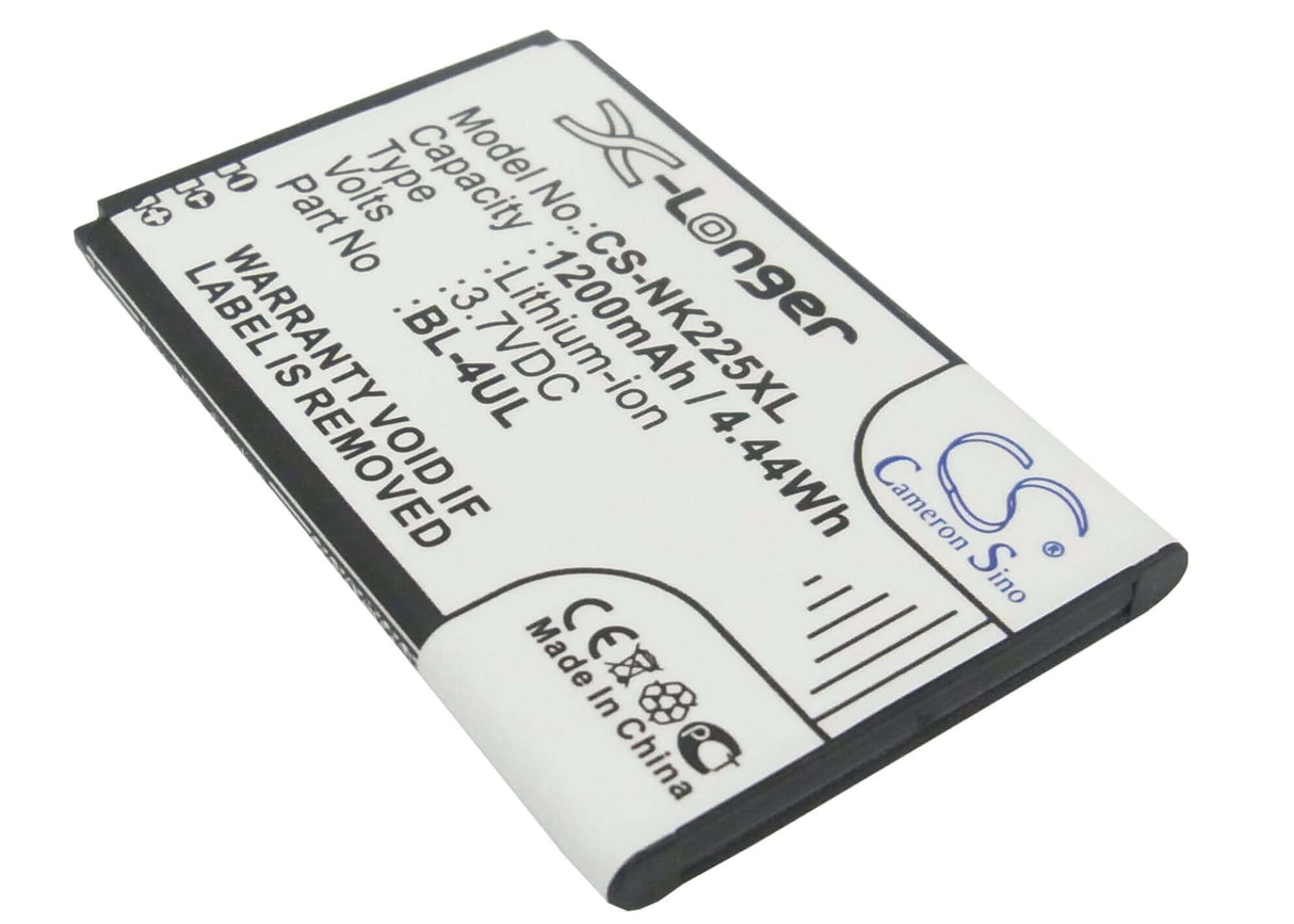 3,7V, Li-ion, 1200mAh, batterie de smartphone compatible avec Nokia, Bl-4ul, 3310 2017, Asha 225, 4.44Wh Mobile, Smartphone Cameron Sino Technology Limited (Smartphone)