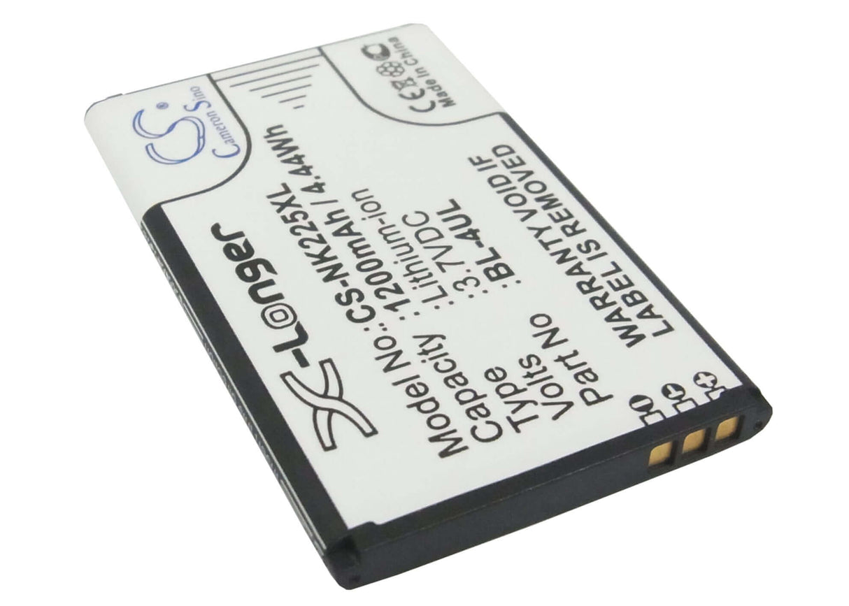 3,7V, Li-ion, 1200mAh, batterie de smartphone compatible avec Nokia, Bl-4ul, 3310 2017, Asha 225, 4.44Wh Mobile, Smartphone Cameron Sino Technology Limited (Smartphone)