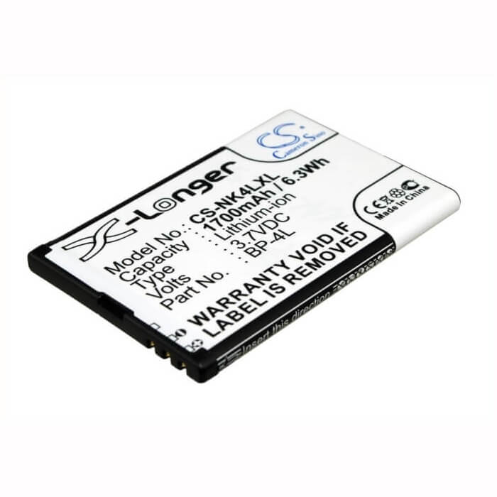 3.7V, Li-ion, 1700mAh, E-book, E-reader battery fits Knmobile, Wexler, Zalip, Ace,Zte, Bp-4l, Caracas, Caracas 2, 6.29Wh E-book, E-reader Cameron Sino Technology Limited