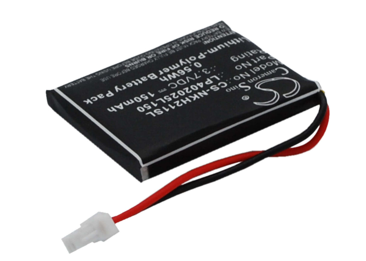 3.7V, Li-Polymer, 150mAh, Headset battery fits Nokia, Lp402025l150, Hs-21w, 0.56Wh Wireless Headset Cameron Sino Technology Limited
