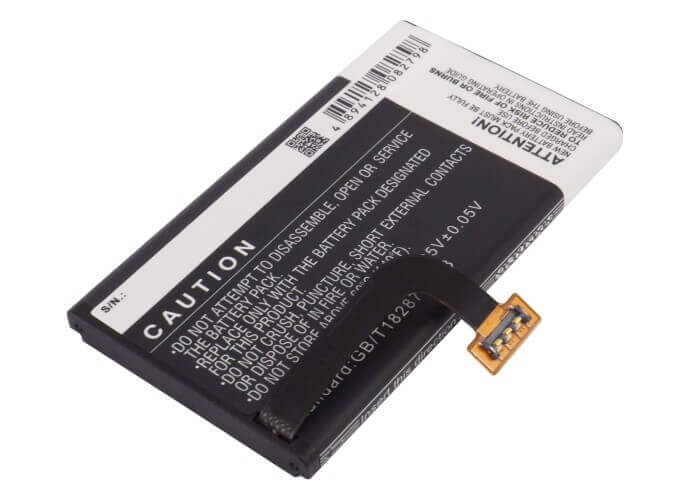 3,8V, Li-ion, 2000mAh, batterie de smartphone compatible avec Microsoft, Nokia, Bv-5xw, Lumia 1020, Lumia 909, 7,6Wh Mobile, Smartphone Cameron Sino Technology Limited (Smartphone)