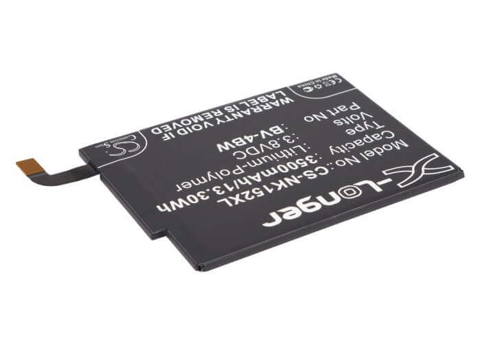 3.8V, Li-Polymer, 3500mAh, SmartPhone battery fits Nokia, Bv-4bw, Batman, Beastie, 13.3Wh Mobile, SmartPhone Cameron Sino Technology Limited (Smartphone)