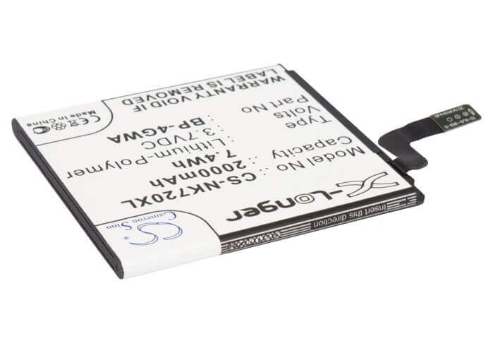 3.7V, Li-Polymer, 2000mAh, SmartPhone battery fits Nokia, Microsoft, Bp-4gwa, Lumia 625, Lumia 625h, 7.4Wh Mobile, SmartPhone Cameron Sino Technology Limited (Smartphone)