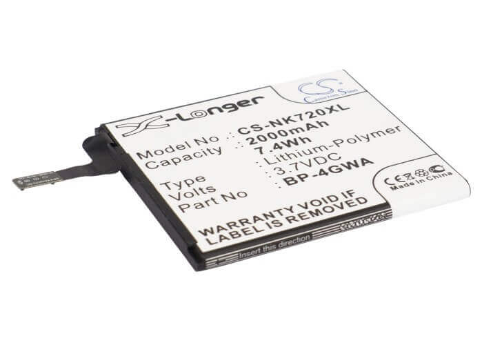 3.7V, Li-Polymer, 2000mAh, SmartPhone battery fits Nokia, Microsoft, Bp-4gwa, Lumia 625, Lumia 625h, 7.4Wh Mobile, SmartPhone Cameron Sino Technology Limited (Smartphone)