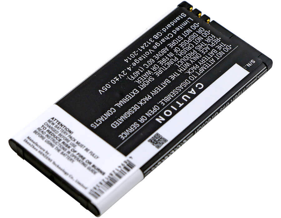 3,7V, Li-ion, 1800mAh, batterie de smartphone compatible avec Microsoft, Nokia, Bl-5h, Lumia 630, Lumia 630 Dual Sim, 6,66Wh Mobile, Smartphone Cameron Sino Technology Limited (Smartphone)